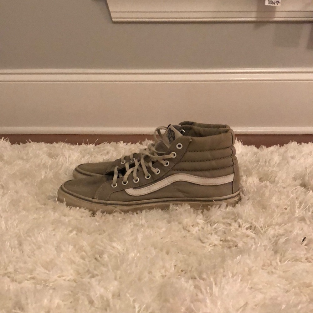 Gray Sk8-Hi Vans